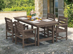 SERWALL Outdoor Dining Sets for 4, Outdoor HDPE Dining Furniture Set - Image 7