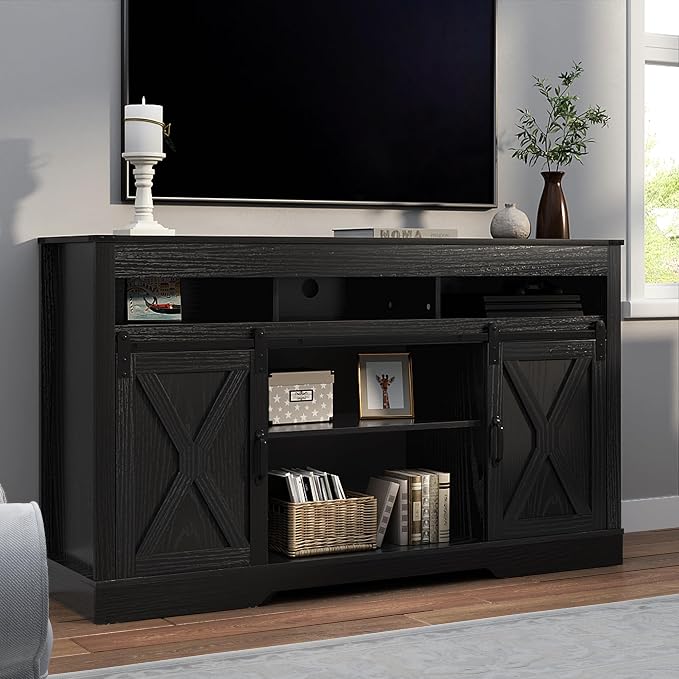 RoyalCraft Farmhouse TV Stand for 65+ Inch TV, Tall Entertainment Center - Image 7