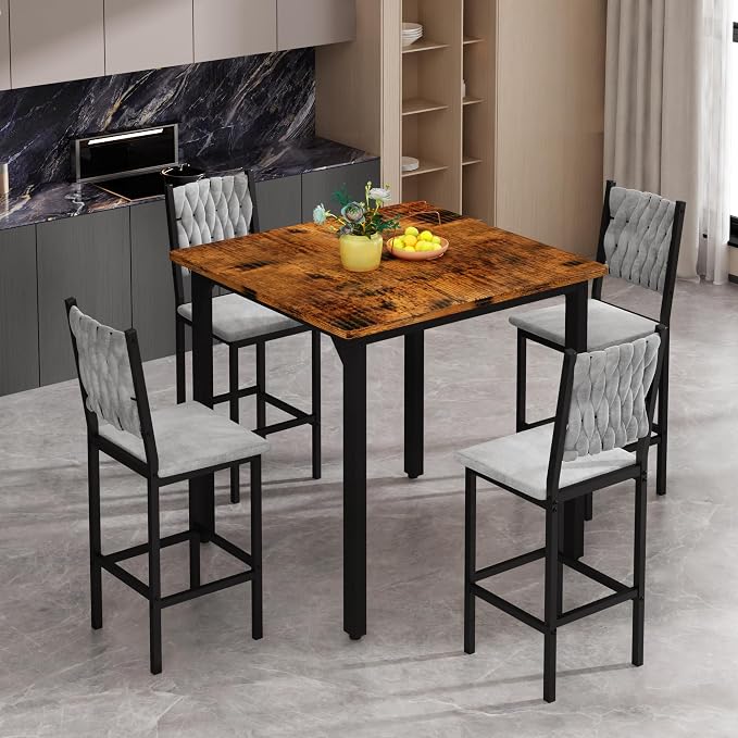AWQM 5-Piece Dining Table Set, Dining Table Set - Image 2
