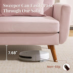 Tbfit 65" W Loveseat Sofa, Velvet Mid Century Modern Love Seat Couches - Image 6