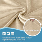 HDCAXKJ Corner Sectional Couch Covers Velvet Stretch L Shape Sofa Cover Soft - Image 3