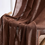 MIULEE Chocolate Brown Linen Curtains 52x84 Inch - Image 6