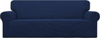 Easy-Going Stretch Oversized Sofa Couch Slipcover Washable Navy | 1-Piece Extra by Easy-Going