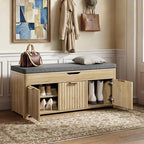 Shoe Bench with Storage by LOOMORA