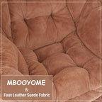 MBOOYOME Lazy Chair with Ottoman, Modern Accent Lounge Armchair with Side - Image 9
