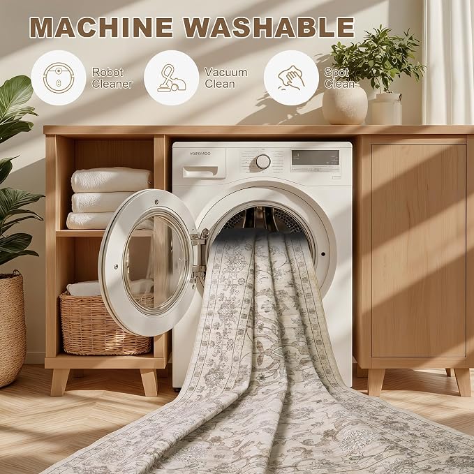 3x5 Area Rugs Living Room: Washable Rug - Image 6