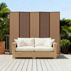 5 Panel Room Divider and Extra Wide Folding Privacy Screen, Bamboo Room Divider - Image 8