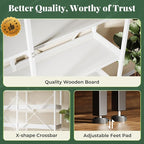 Huuger 5 Tier Bookshelf, Display Bookshelf - Image 8