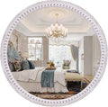 30 Inch Rustic Farmhouse Round Mirror by DecointoWallDecor