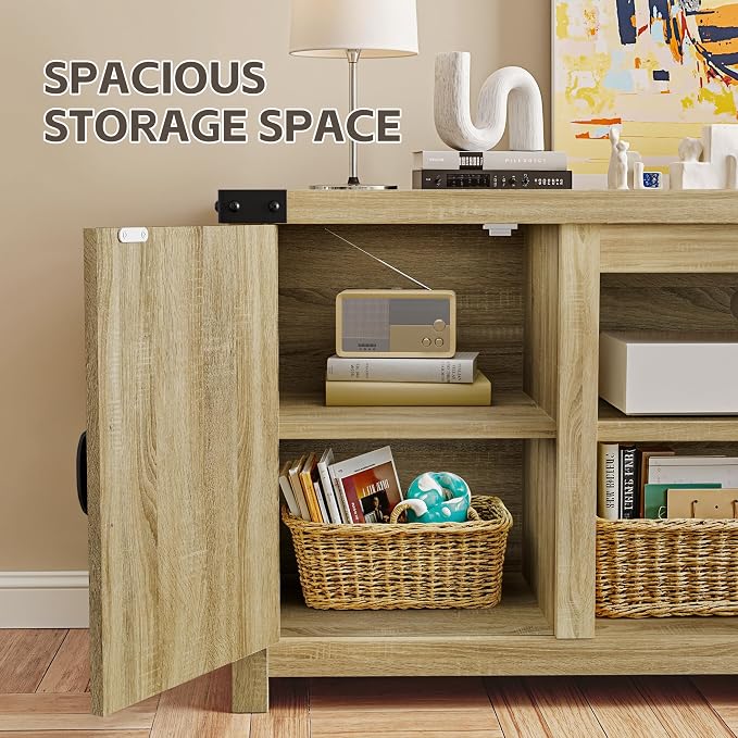 YESHOMY Modern Farmhouse TV Stand - Image 5