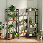 SUPERJARE Triple Bookshelf, Bookcase - Image 4