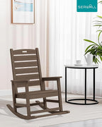 SERWALL Outdoor Rocking Chair, Oversized Rocking Chair - Image 2