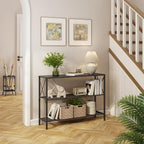 Hoctieon Industrial Console Table, 3 Tier Entryway Table, Hallway Table - Image 7