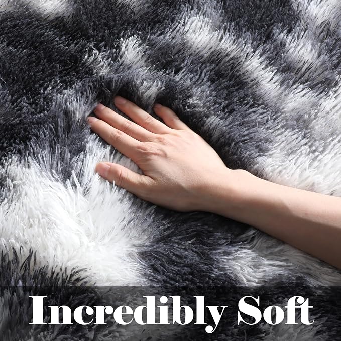 8x10 Area Rugs for Living Room, Soft Plush Thick Shaggy Big Floor Carpet for - Image 2
