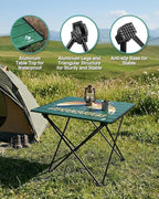 VILLEY Portable Camping Side Table, Ultralight Aluminum Folding Table - Image 5