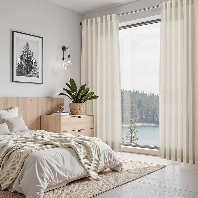 Vanilla Linen Curtains 102 Inches Long - Image 7