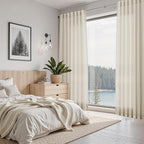 Vanilla Linen Curtains for Living Room 72 Inches Long Luxury Light Filtering - Image 7