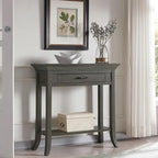 Topol Tray Edge Solid Wood Console Table - Image 2