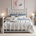SHA CERLIN 14" Queen Size Metal Platform Bed Frame/Victorian Headboard and by SHACERLIN