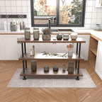 MUZIK 3-Tier Industrial Pipe Table Leg Set, Iron Base Legs Rustic Iron Pipe - Image 5