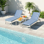 Chaise Lounge Cushions Outdoor Set of 2 - Image 5