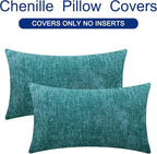CaliTime Decorative Couch Throw Pillow Covers 26 X 16 Inches Teal | Pack of 2 - Image 6