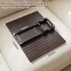 Bamboo Couch Arm Tray Table - Image 2