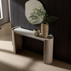 53.15" Faux Marble Pattern Entryway Table - Image 4