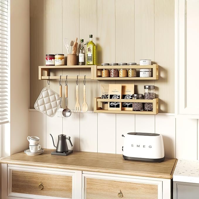 TidyCorner Upgraded Thick Floating Shelves, Solid Wood Bookshelf - Image 6