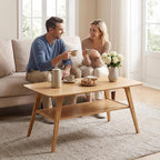 Eco-Friendly Natural Bamboo Coffee Table - Image 2