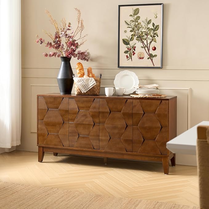 HULALA HOME Mid Century Sideboard Buffet Cabinet - Image 8