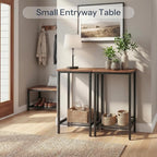 HOOBRO Tall Side Tables, Industrial End Telephone Tables - Image 5