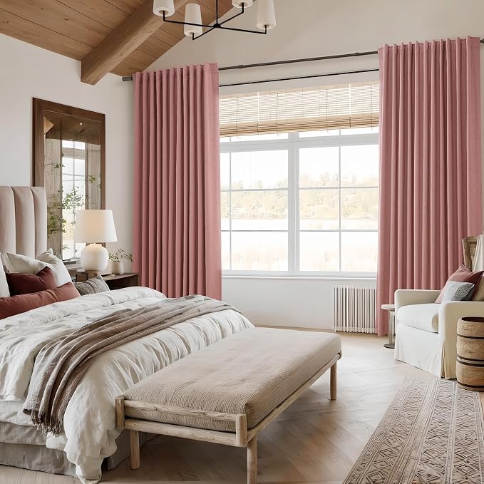 100% Blackout Curtains 96 Inch Length 2 Panels Set - Image 7