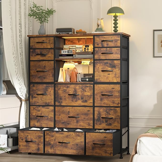 EnHomee 51" H Dresser with 15 Drawers Dresser - Image 9