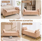 66'' King Size Storage Bench for Bedroom, Teddy Boucle End of Bed Benches for - Image 9