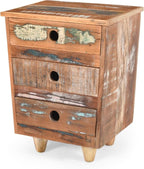 End Table Recycled Wood Nightstand, Side Table - Image 4