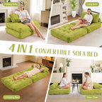 HABUTWAY Folding Sofa Bed, Convertible Sleeper Chair Bed w/Dual-Pillow & Handle - Image 7