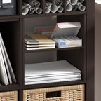 Furinno Cubicle Cube Insert, H-Shelf Cube Organizer, 2-Tier Shelf Accessory - Image 4