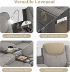 Dresegmt 4 Seat Recliner Sofa, Manual Recliner Couch - Image 3