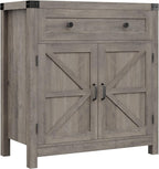 HOSTACK Coffee Bar Cabinet, Kitchen Storage Cabinet, Modern Farmhouse Buffet - Image 8