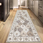 HEBE Hallway Runner Rug 2'8''x8', Washable Non Slip Kitchen Rug Runner | Soft - Image 7
