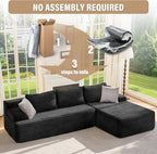 Hobestluk Modular Sectional Sofa Couches L-Shape Couch 3 Seat Modular Sofa - Image 7