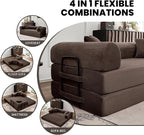 79'' Convertible Sofa Bed, Folding Sleeper Couch - Image 3