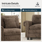 HERA'S HOUSE 116.11" Mid-Century Modern Couch, Oversized Sectional Couch - Image 8