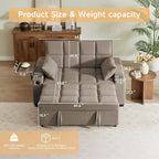 hansones ​66" Multi-Functional Pull-Out Sofa Bed - Image 2