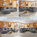 Belffin Large Modular Sectional Sofa - Image 4