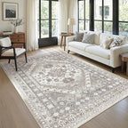 6x9 Area Rugs for Living Room, Large Washable Rug, Dining Room, Low Pile - Image 4
