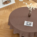 BALCONY & FALCON Round Tablecloth Washable Wrinkle Resistant and Water Proof by BALCONYFALCON