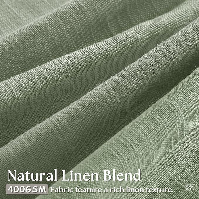 Sage Green 120 Inch Curtains High Ceiling Tall Curtains 2 Panels Set | Pinch - Image 3