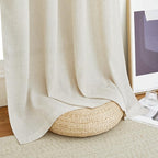 NICETOWN Flax Linen Semi Sheer Curtains 96 inches Long, Grommet Vertical Drapes - Image 7
